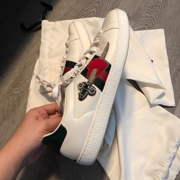 【sold】Gucci heart dagger ace sneakers 39.5 - Picture 2 of 5